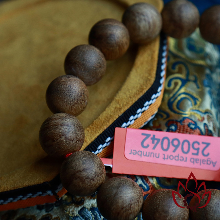 Vòng Trầm Hương Hạt Tròn | 12 Ly | Trầm Tốc Kiến Tự Nhiên